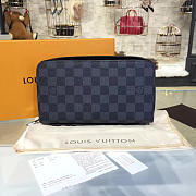 Fancybags Louis Vuitton top origial damier graphite zippy organiser wallet - 1