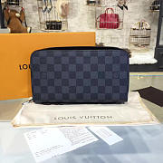 Fancybags Louis Vuitton top origial damier graphite zippy organiser wallet - 2