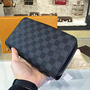 Fancybags Louis Vuitton top origial damier graphite zippy organiser wallet - 3