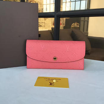 Fancybags Louis vuitton monogram empreinte emilie wallet m62369 pink