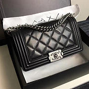 Fancybags Chanel Large Quilted Calfskin Boy Bag Black A14042 VS02171 - 1