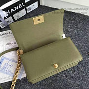 Fancybags Chanel Green Quilted Caviar Medium Boy Bag A67086 VS09827 - 3