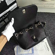 Fancybags Top Chanel Grained Calfskin Shoulder Bag Black A92949 VS08810 - 5
