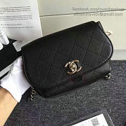 Fancybags Top Chanel Grained Calfskin Shoulder Bag Black A92949 VS08810 - 3