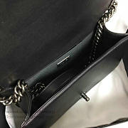 Fancybags Chanel Snake Leather Boy Bag with Top Handle Black Silver A14041 VS06643 - 3