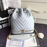 Fancybags Chanel Lambskin Drawstring Bag Light Blue A91885 VS04854 - 1
