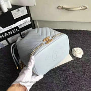Fancybags Chanel Lambskin Drawstring Bag Light Blue A91885 VS04854 - 5