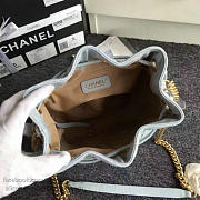 Fancybags Chanel Lambskin Drawstring Bag Light Blue A91885 VS04854 - 2