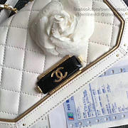 Fancybags Chanel Lambskin and Metallic Calfskin Flap Bag White A91836 VS08209 - 6