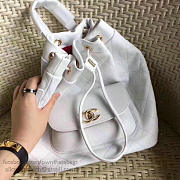 Fancybags Chanel Calfskin and Caviar Backpack White A98235 VS08529 - 6