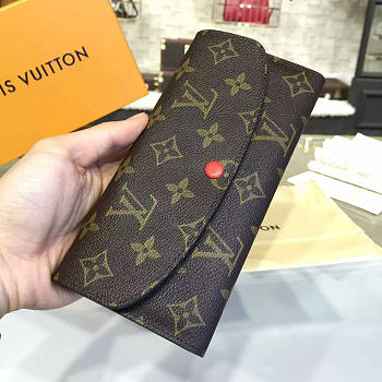 Fancybags Louis Vuitton monogram canvas emilie wallet M62011 red
