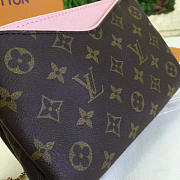 Fancybags Louis vuitton original monogram pallas clutch M44037 pink - 4