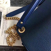 Fancybags Chanel Grained Calfskin Flap Bag with Top Handle Blue A93757 VS02159 - 5