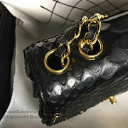 Fancybags Chanel Snake Leather Flap Shoulder Bag Black A98774 VS02501 - 6