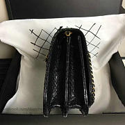 Fancybags Chanel Snake Leather Flap Shoulder Bag Black A98774 VS02501 - 4