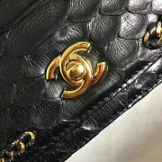 Fancybags Chanel Snake Leather Flap Shoulder Bag Black A98774 VS02501 - 3