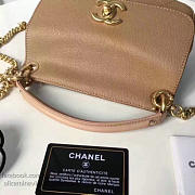 Fancybags Chanel Grained Calfskin Flap Bag with Top Handle Beige A93756 VS06010 - 3