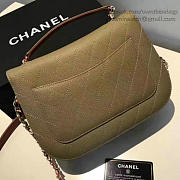 Fancybags Chanel Grained Calfskin CC Flap Bag with Top Handle Green A93633 VS09198 - 6