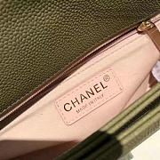 Fancybags Chanel Grained Calfskin CC Flap Bag with Top Handle Green A93633 VS09198 - 2