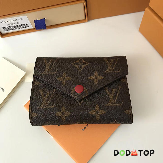 Fancybags Louis vuitton monogram canvas victorine wallet red - 1