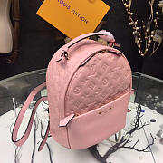 Fancybags  louis vuitton original monogram empreinte Sorbonne backpack M44019 pink - 4