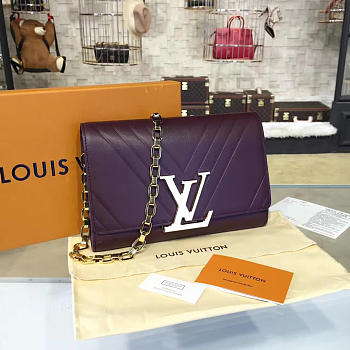 Fancybags Louis Vuitton CHAIN LOUISE Clutch M94335  purple