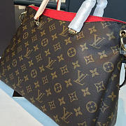 Fancybags Louis Vuitton original monogram canvas pallas M42810 red - 5