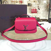 Fancybags louis vuitton original calfskin neo vivienne bag M54060 rose red - 2