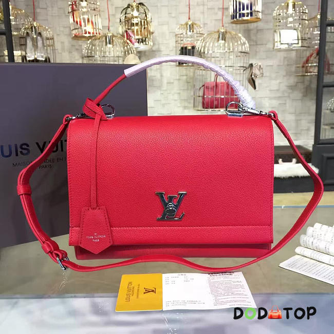 Fancybags louis vuitton original calfskin mylockme bb bag M51419 red - 1