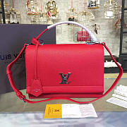 Fancybags louis vuitton original calfskin mylockme bb bag M51419 red - 1