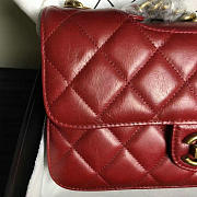 Fancybags Luxury Chanel Red Oil Wax Leather Perfect Edge Bag A14041 VS05760 - 5