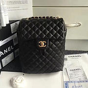 Fancybags Chanel Urban Spirit Quilted Lambskin Backpack Black Gold Hardware 170302 VS04228 - 1