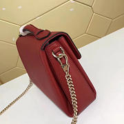 Fancybags Gucci GG Flap Shoulder Bag On Chain Red 5103032 - 5