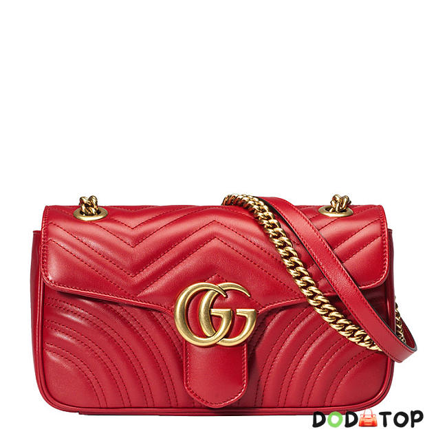 Fancybags Gucci GG Marmont small matelassé shoulder bag Style ‎443497 DTDIT 6433 - 1