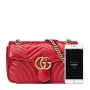 Fancybags Gucci GG Marmont small matelassé shoulder bag Style ‎443497 DTDIT 6433 - 6