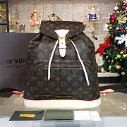 Fancybags Louis vuitton original monogram canvas backpack mm M51136 - 2