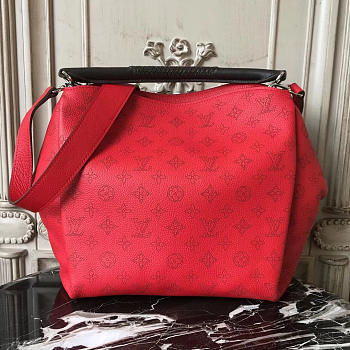 Fancybags louis vuitton original mahina leather babylone M50031 red