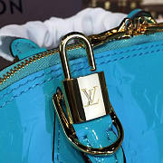 Fancybags Louis vuitton original monogram vernis leather alma BB blue - 6