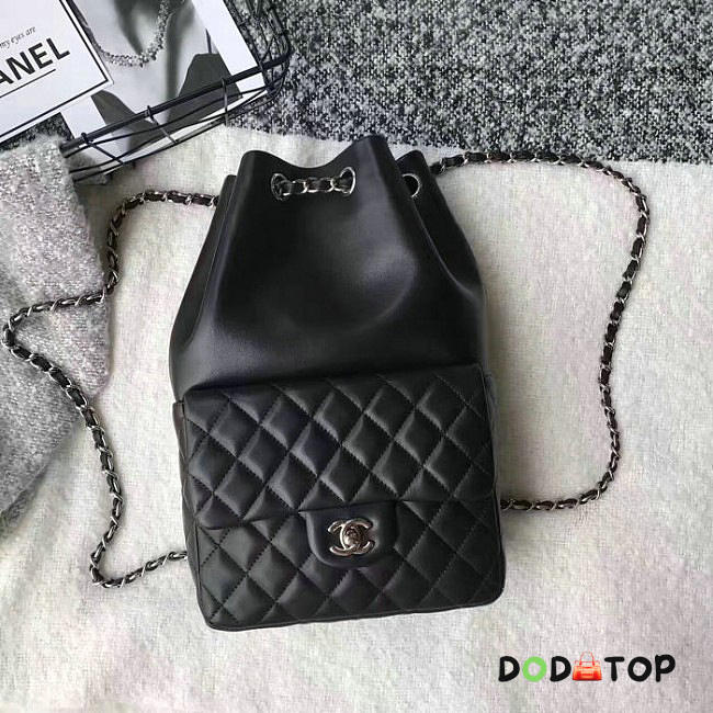 Fancybags Chanel Large Black Lambskin Backpack In Seoul Bag 010402 VS07736 - 1