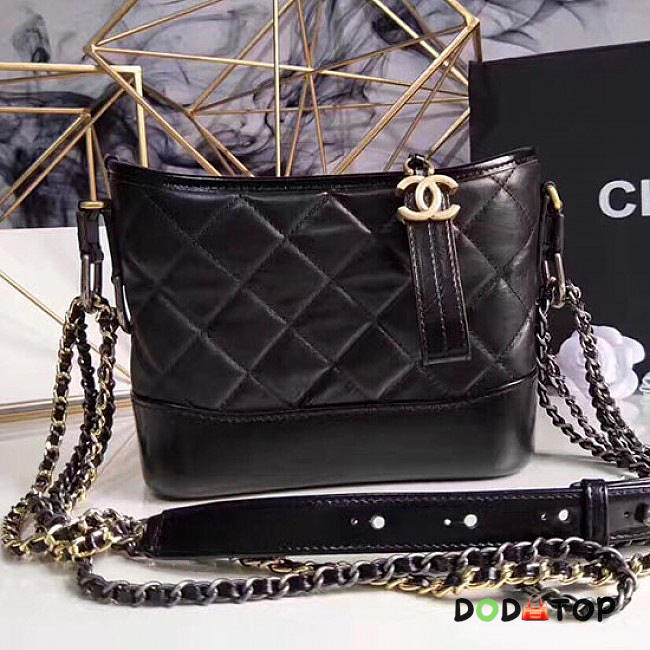 Fancybags Hot Chanel Chanels Gabrielle Small Hobo Bag Black A91810 VS06725 - 1