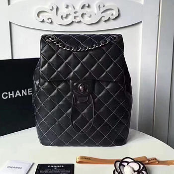 Fancybags Chanel Quilted Lambskin Backpack Black 170303 VS03923