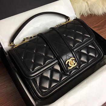 Fancybags Chanel Quilted Lambskin Flap Bag Black A91365 VS03475