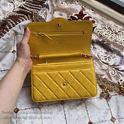 Fancybags Chanel Lambskin Mini Chain Purse Yellow A81024 VS00762 - 5
