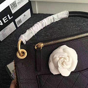 Fancybags Chanel Grained Calfskin Flap Bag with Top Handle Black A93757 VS08858 - 6