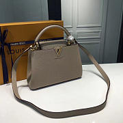 Fancybags Louis vuitton  taurillon leather capucines BB M94634 light gray - 4