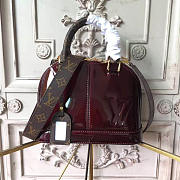 Fancybags  louis vuitton original vernis leather alma BB M54785 bordeaux - 1