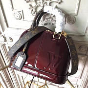 Fancybags  louis vuitton original vernis leather alma BB M54785 bordeaux - 3