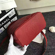 Fancybags Top Chanel Original Calfskin Bucket Bag Red A93597 VS04761 - 6
