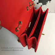 Fancybags Hot Chanel Snake Leather Flap Shoulder Bag Red A98774 VS03855 - 2