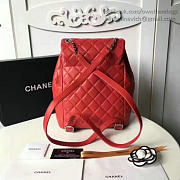 Fancybags Chanel Quilted Lambskin Backpack Red 170303 VS07838 - 2